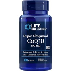 LIFE EXTENSION 泛醇輔酶Q10軟膠囊 100mg, 60顆, 1罐