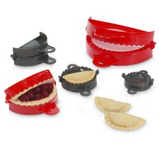 Starfrit Gourmet Dough Press Set of 5, 1個, 紅+灰