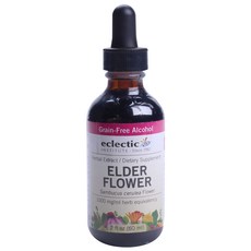 Eclectic Institute Vegan無穀物含酒精接骨木花滴劑 1000mg/ml, 1個, 60毫升