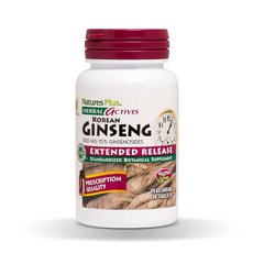 NaturesPlus 天然佳 韓國人蔘素食錠 1000mg, 30顆, 1瓶