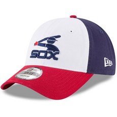 芝加哥白襪隊 New Era Cooperstown 系列 Core 49FORTY 合身帽子, 白色