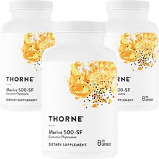 Thorne 薑黃素磷脂複合膠囊 1000mg, 120顆, 3罐