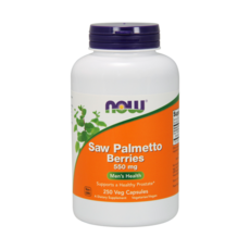 NOW Foods 男性護理鋸棕櫚漿果萃取膠囊 550mg, 250顆, 1罐