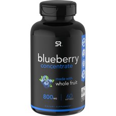 SPORTS RESEARCH 藍莓濃縮軟膠囊 800mg, 60顆, 1罐