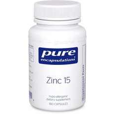Pure Encapsulations 鋅15無麩質膠囊, 180顆, 1罐