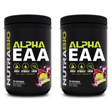 NUTRABIO Alpha EAA無麩質氨基酸保健粉 檸檬櫻桃口味, 2個, 455克