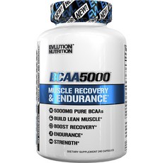 EVLUTIONNUTRITION BCAA胺基酸膠囊 5000mg, 240顆, 1罐