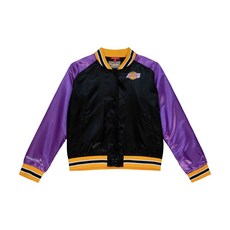 Mitchell & Ness 洛杉磯湖人隊女式 Satin 2 運動夾克