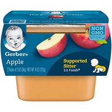 Gerber 嘉寶 孩童食物泥 2入組, 蘋果口味, 113g, 1組