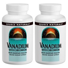 SOURCE NATURALS 釩&鉻補充錠, 180顆, 2罐