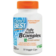 Doctor's BEST 全活性維他命B複合素食膠囊, 30顆, 1罐