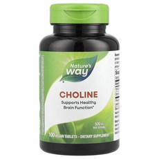Nature's Way 然萃維 膽鹼錠 500mg, 100顆, 1罐