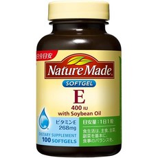 Nature Made 萊萃美 維他命E 400IU&大豆油軟膠囊, 100片, 1個