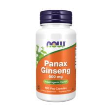 NOW Foods 人蔘500mg膠囊, 100顆, 1罐
