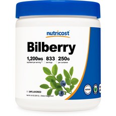 Nutricost 越橘無味無麩質, 1個, 250克