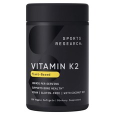 SR 維他命K2 100mcg 素食軟膠囊, 1個, 120顆