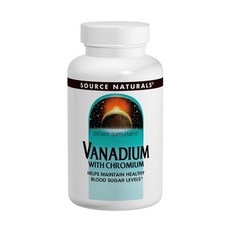 SOURCE NATURALS 釩&鉻補充錠, 180顆, 1罐