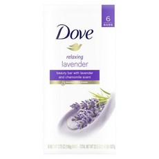 Dove 多芬 保濕舒緩潔膚皂 洋甘菊薰衣草香 6入, 1盒, 637g