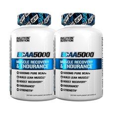 EVLUTIONNUTRITION BCAA胺基酸膠囊 5000mg, 240顆, 2罐