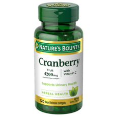 NATURE'S BOUNTY 蔓越莓萃取軟膠囊 4200mg, 120顆, 1罐
