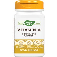 Nature's Way 然萃維 維他命A 10000 IU軟膠囊, 100顆, 1罐