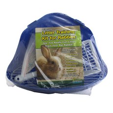 Critter Ware Easy Ritter 兔子訓練套件廁所, 1個, 藍色+白色