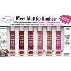 the Balm Meet Matte Hues迷你持久液態唇膏 6種組 7.2ml, 迷人+崇拜+浪漫+愛+迷人+熱情, 1個