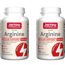 Jarrow FORMULAS 賈羅公式 精胺酸補充錠 1000mg, 100顆, 2罐