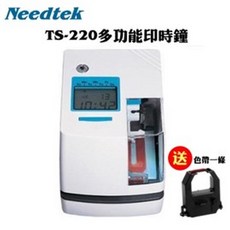 優利達 多功能印時鐘 TS-220, 白色, 1個