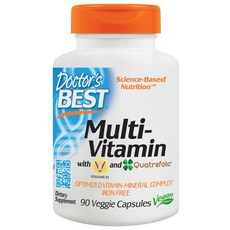 Doctor's BEST 無麩質綜合維他命素食膠囊, 90顆, 1罐