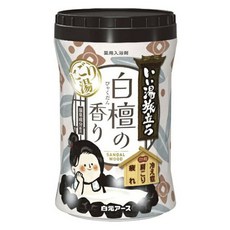 Hakugen Earth 白元 濁湯紀行溫泉巡禮泡澡粉 白檀香, 1罐, 600g