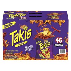 Takis 墨西哥玉米片 辣椒&青檸口味, 1.3kg, 1盒