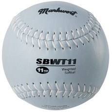 Markwort 加重皮套壘球 311.8 克, 灰色的