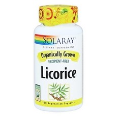 SOLARAY 甘草 450 毫克素食膠囊, 1個, 100 件