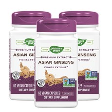 Nature's Way 高麗蔘素食膠囊 550mg, 60 件, 3個