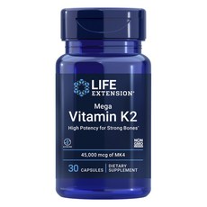 LIFE EXTENSION 加強版維他命K2, 1罐, 30顆