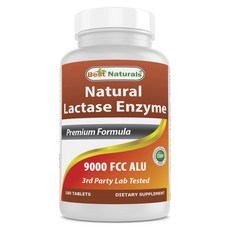 Best Naturals 乳糖酶補充片 9000FCC ALU, 1個, 180顆