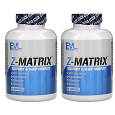 EVLUTIONNUTRITION Z-Matrix鋅鎂力&茶胺酸膠囊, 240顆, 2罐
