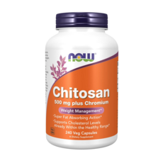 NOW Foods 幾丁聚醣素食膠囊 500mg, 240顆, 1罐