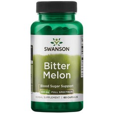 Swanson 斯旺森 苦瓜草本膠囊 500mg, 60顆, 1罐