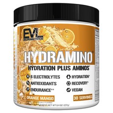 EVLUTIONNUTRITION Hydramino電解質補水胺基酸補充粉 柳橙芒果口味, 1個, 237g