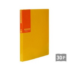 희망 아이콘 18mm 30매입 클리어 화일, 노랑, 1개