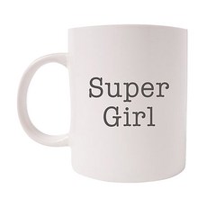 의미가 머그컵 26 x 9.5 cm, SUPER GIRL, 1개, 1개