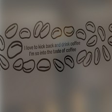 커피그림시트지