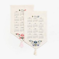 byhands 2016日曆刺繡掛布 33*21cm, 10入