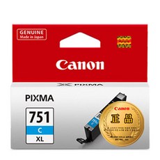 캐논 정품 잉크 대용량 카트리지 CLI-751XL C, 청록, 1개 청록, 1개
