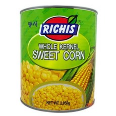 동서 리치스 홀 커넬 스위트 콘 통조림, 2.95kg, 1개