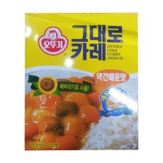 오뚜기 그대로카레 약간매운맛, 200g, 4개