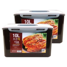 조은락 밀폐용기 초코, 10L, 2개