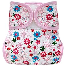 베이비앙 순면 기저귀커버 플라워핑크 S, 1개